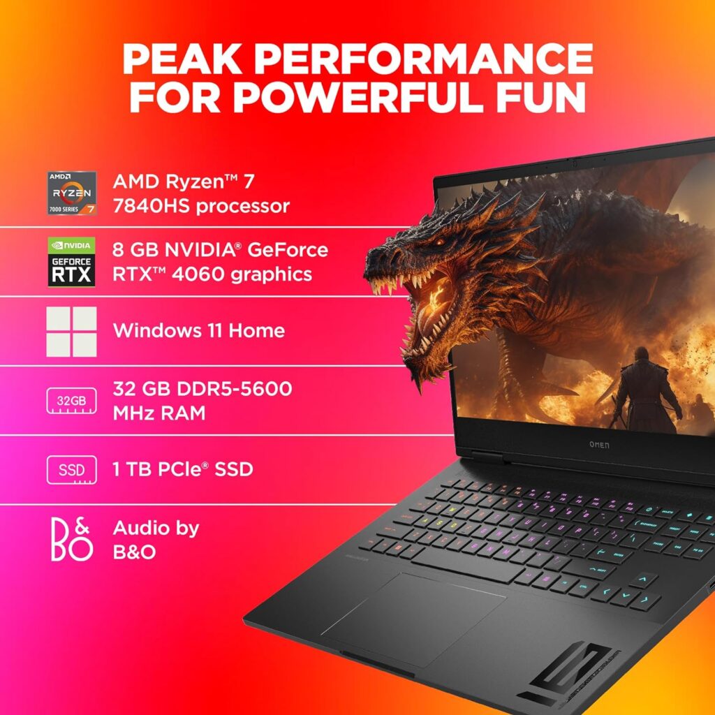 HP OMEN 16-xd0017AX A11RTPA laptop: Powered by AMD Ryzen 7 7840HS and RTX 4060 Graphics launched in India 5 HP OMEN 16 xd0017AX specs