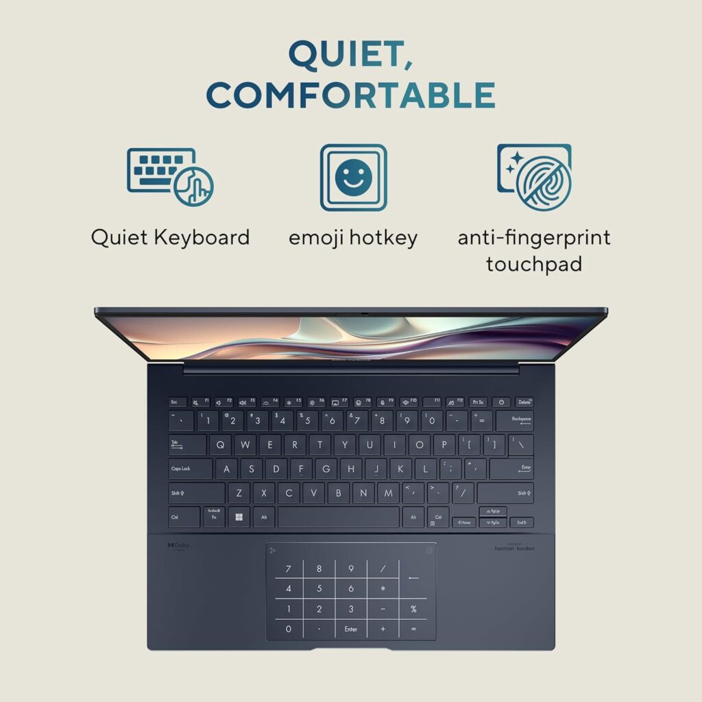 ASUS Zenbook 14 OLED UX3405MA-PZ552WS laptop keyboard