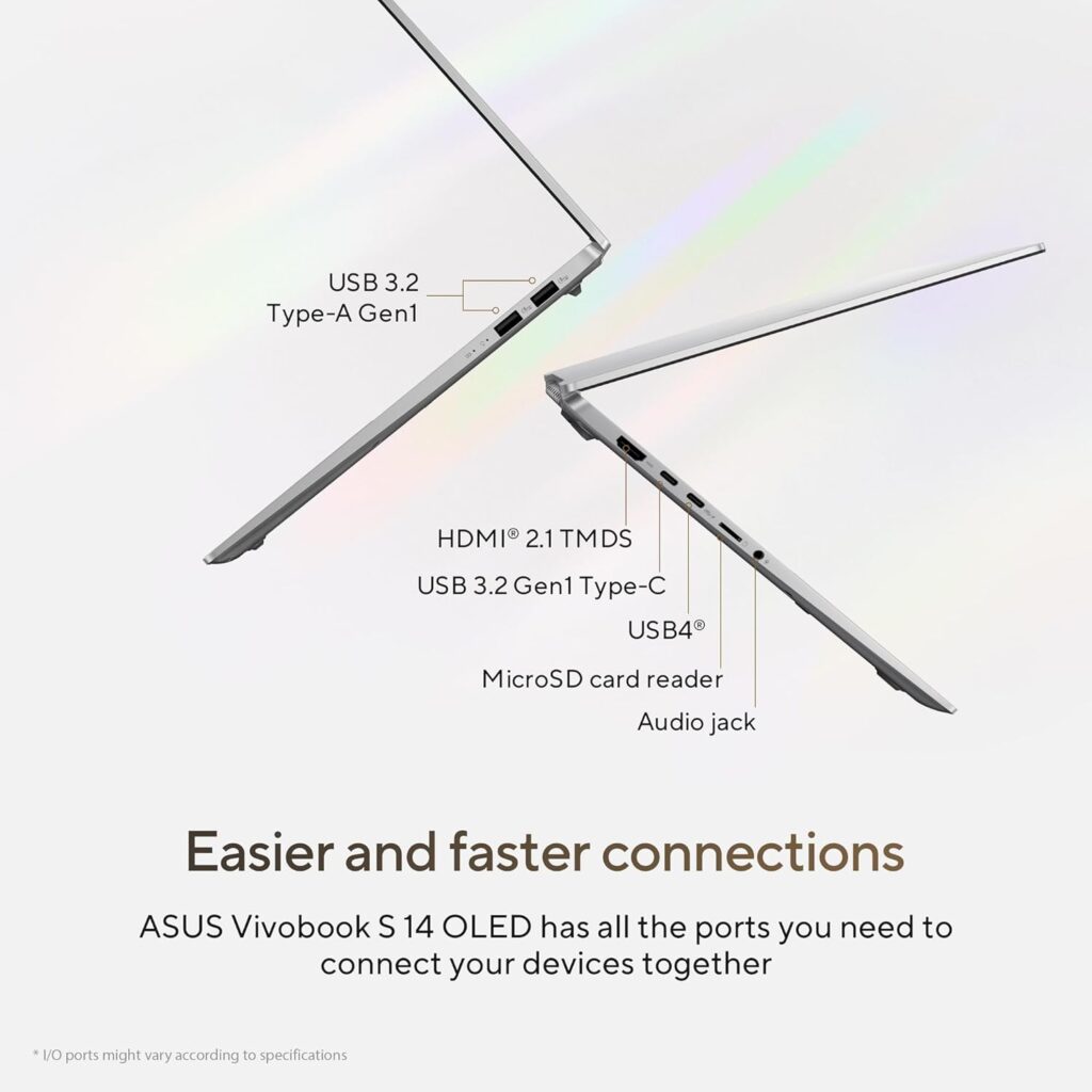 ASUS Vivobook S 14 OLED M5406WA-PP962WS USB Ports