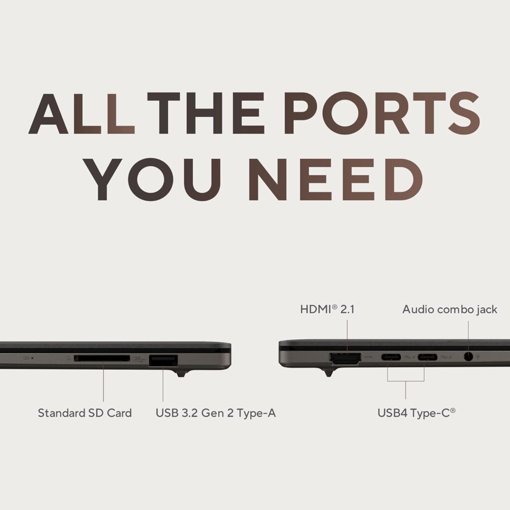 ASUS Zenbook S 16 OLED UM5606WA-RJ310WS ports