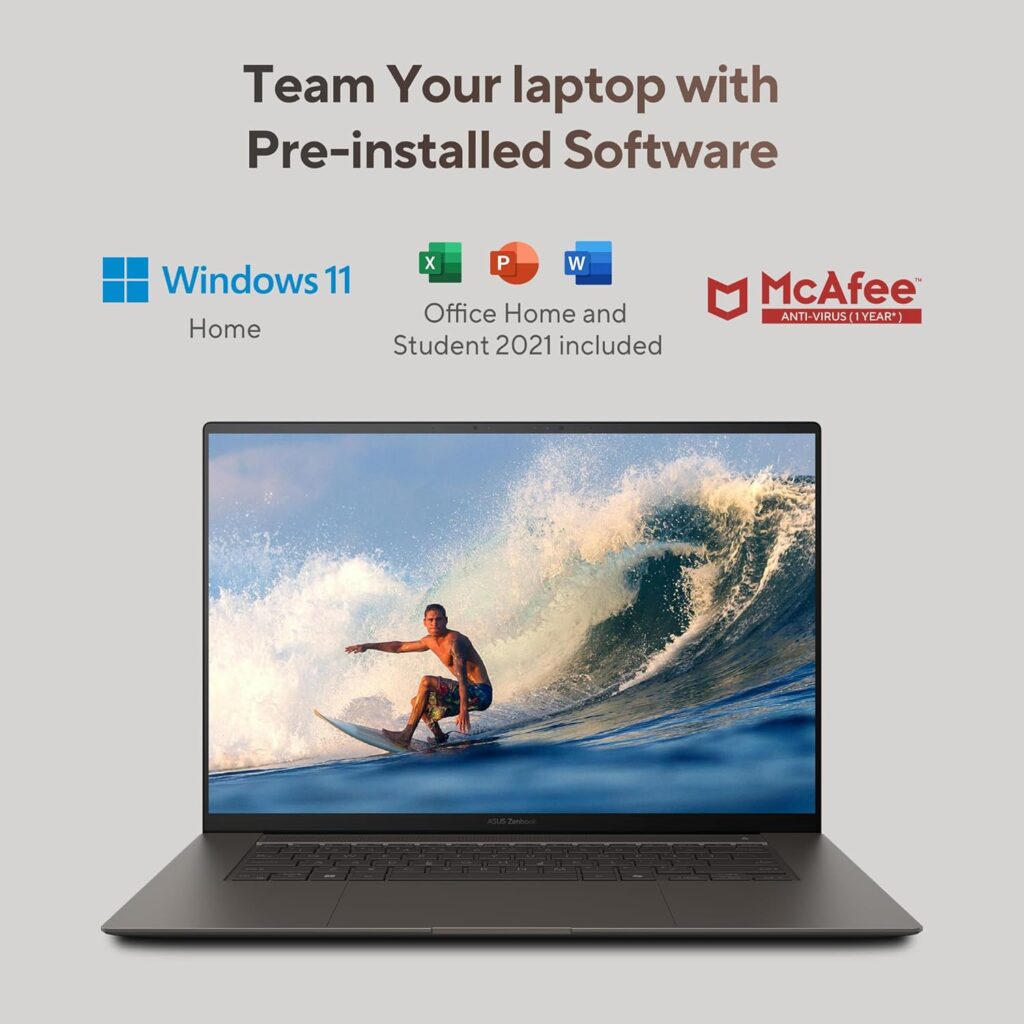 ASUS Zenbook S 16 OLED UM5606WA-RJ310WS Installed Software