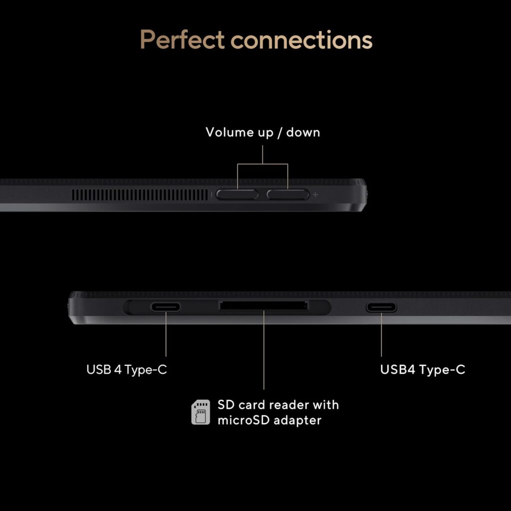 ASUS ProArt PZ13 HT5306QA-LX002W I/O ports and buttons
