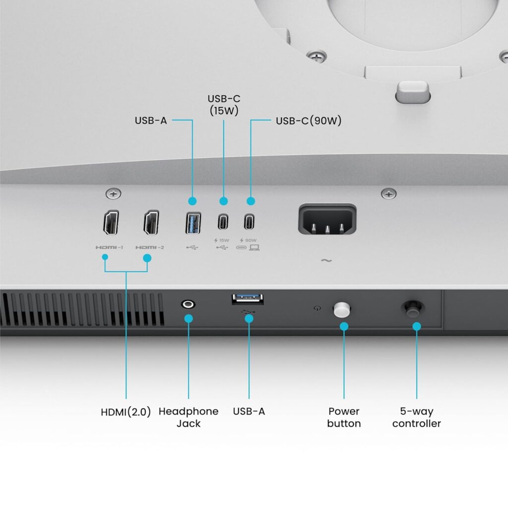 BenQ MA320U for Apple Macbook I/O ports