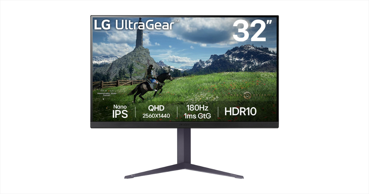 LG 32GS85Q-B.ATR 32-inch QHD UltraGear Gaming Monitor Launched in India [ Specs: 180hz, 1ms, HDR10, Nvidia Gsync, AMD Freesync ]