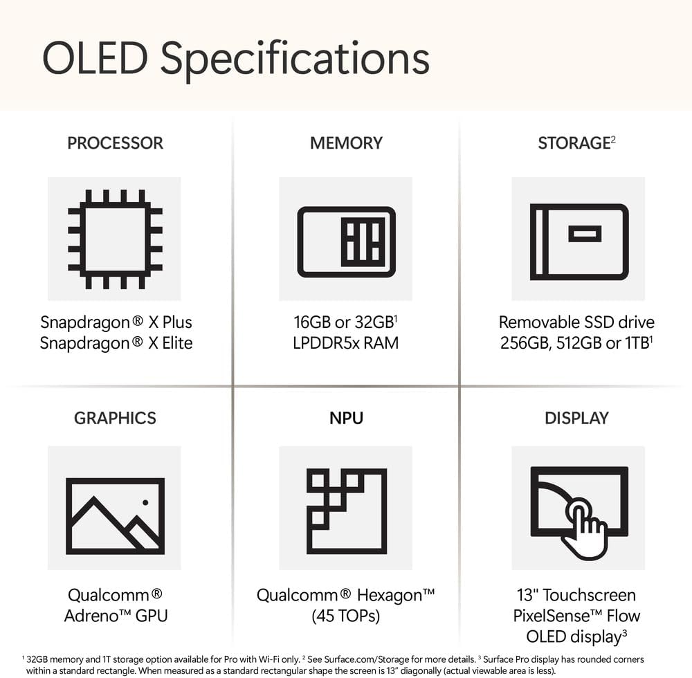 Microsoft Surface Pro ZIB 00035 CoPilot PC specs