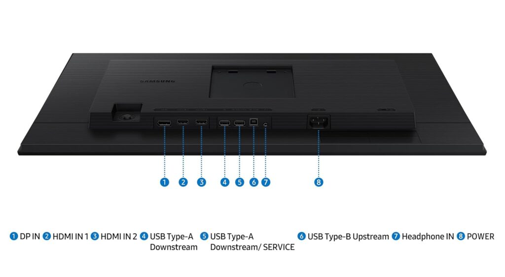 Samsung Essential Series S4 LS27D400GAWXXL ports