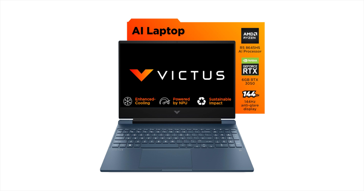 HP Victus 15-fb3009AX Laptop powered by AMD Ryzen 5 8645HS and RTX 3050 6GB Graphics Launched in India | Check Price, Specs
